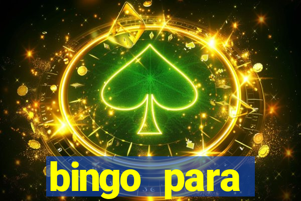 bingo para despedida de solteira para imprimir